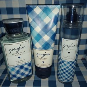 Bath and Body Works Gingham Set